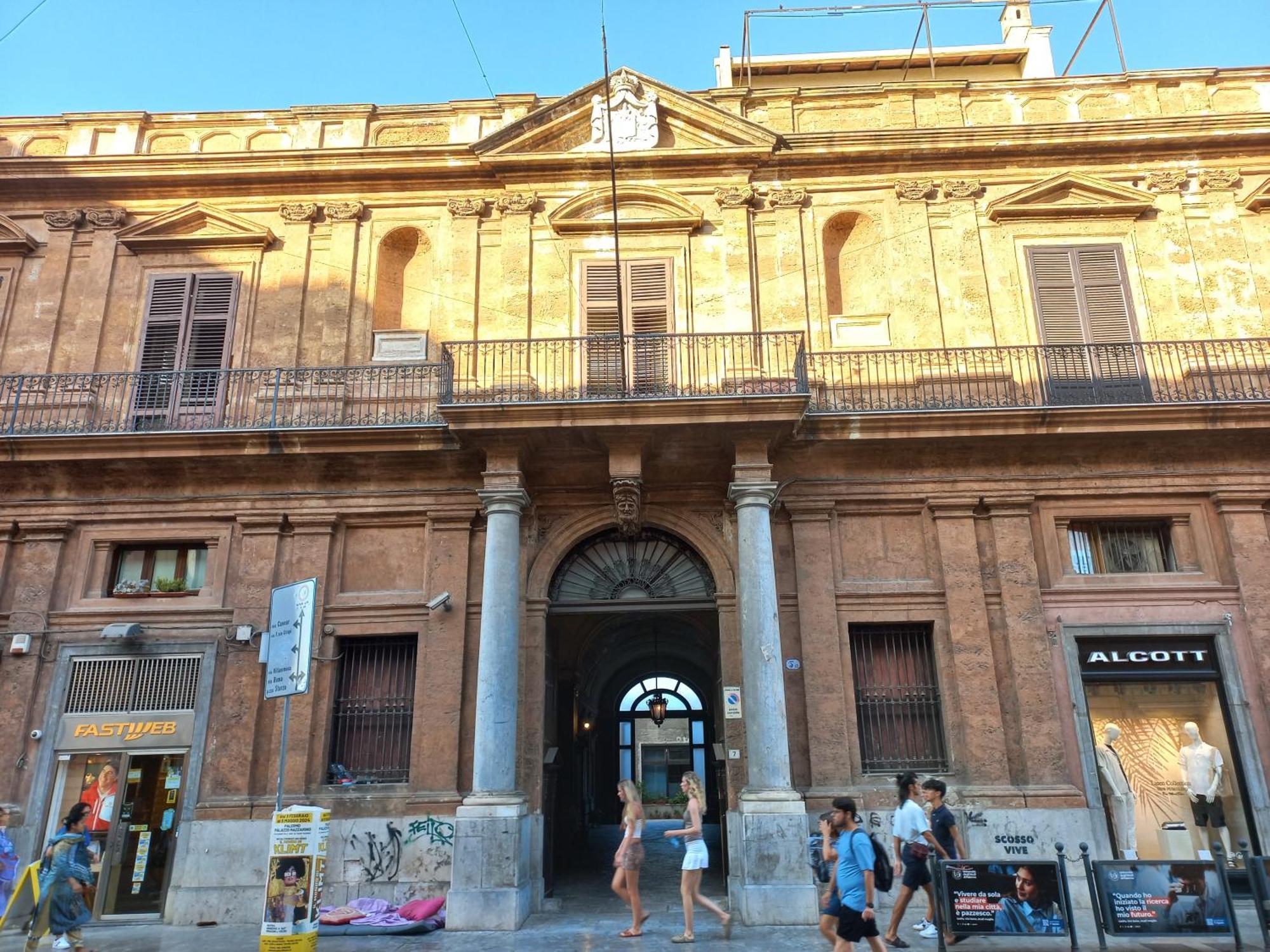 パレルモAl Palazzo Del Principe Al Massimoアパートメント エクステリア 写真